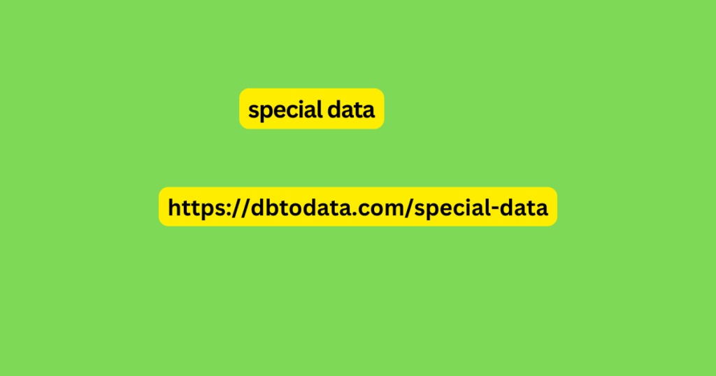 special data