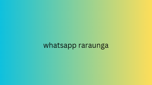 whatsapp raraunga