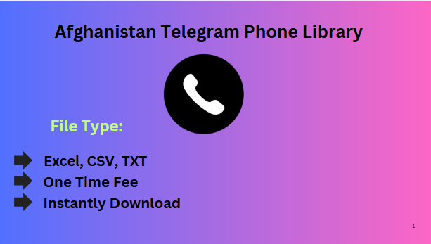 Afghanistan Telegram Phone Library