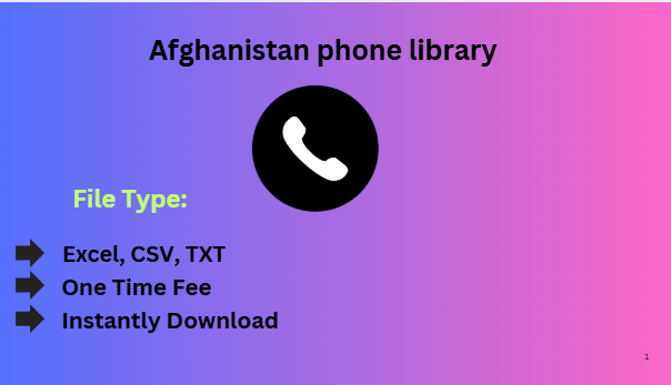 Afghanistan phone library