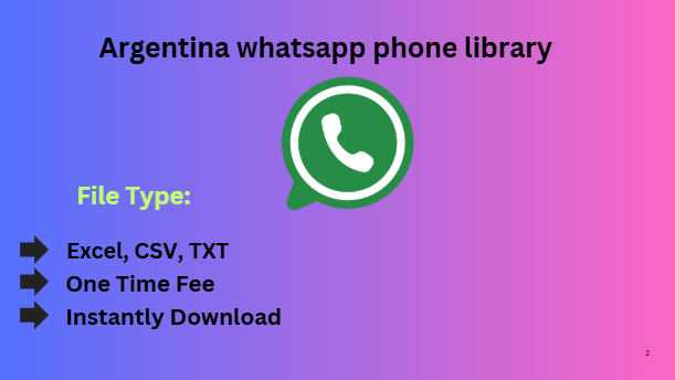 Argentina whatsapp phone library