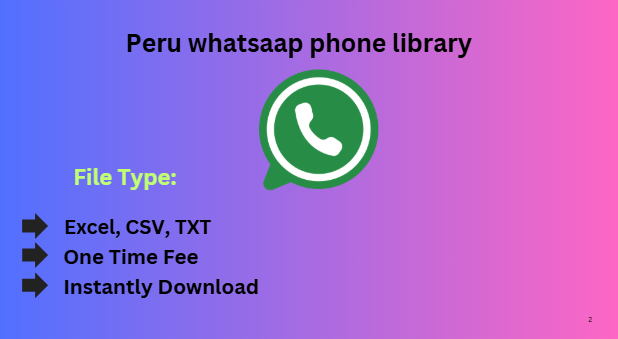 Peru whatsaap phone library